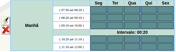 Horario Fácil Escolar - Salas